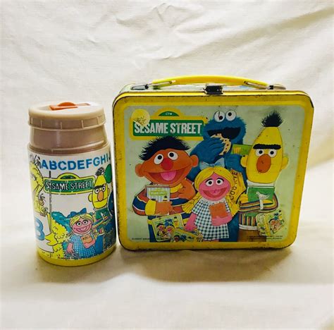 sesame street metal lunch box|sesame street lunchbox.